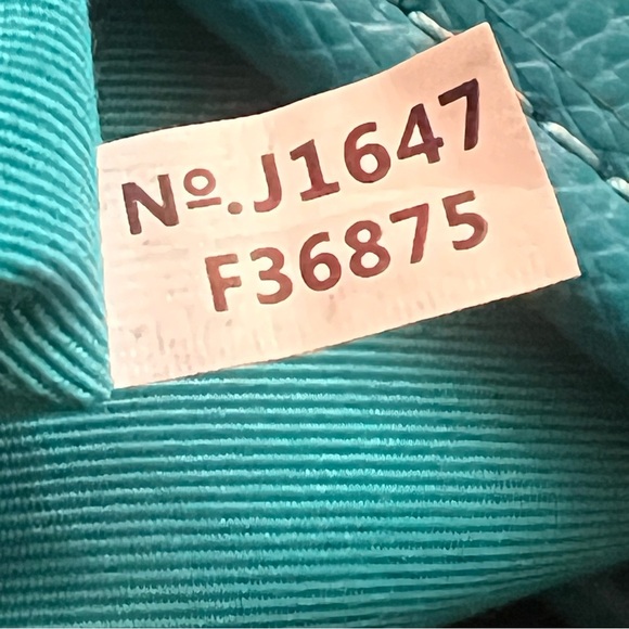 Coach Turquoise leather purse J1647-F36875 - Picture 12 of 16